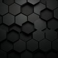 Dark Abstract Hexagonal 3D Background Royalty Free Stock Photo