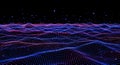 Abstract Digital Waveform Background, Data Visualization, Futuristic Technology Royalty Free Stock Photo