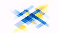 Abstract Geometric Pattern with Blue and Yellow Grids Royalty Free Stock Photo
