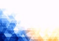 Abstract Geometric Background with Blue and Yellow Gradient Royalty Free Stock Photo