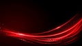 Abstract Red Light Trails on Dark Background Royalty Free Stock Photo