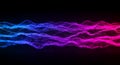Abstract Digital Waveform with Blue and Pink Gradient Royalty Free Stock Photo