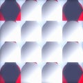 Abstract Geometric Pattern with Red, White, and Dark Blue Shapes Royalty Free Stock Photo