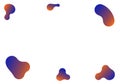 Abstract image featuring blob-like shapes with a smooth gradient Royalty Free Stock Photo