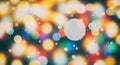 Abstract image featuring a colorful bokeh effect with overlapping circles in varying Royalty Free Stock Photo