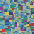 Abstract image featuring a colorful mosaic of rectangular and Royalty Free Stock Photo