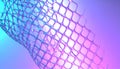 Abstract 3D Grid Structure with Gradient Background Royalty Free Stock Photo
