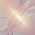 Abstract image featuring delicate, flowing lines in soft pink and Royalty Free Stock Photo
