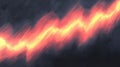 Abstract image featuring a dynamic zigzag pattern in warm colors against a dark background