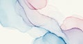 Abstract image featuring flowing, translucent layers of pink, blue, and purple hues.