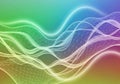 Abstract image featuring flowing, wave-like patterns with interconnec Royalty Free Stock Photo