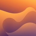 Abstract image featuring fluid, wave-like patterns with a gradient blend of warm Royalty Free Stock Photo