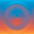 Abstract image featuring a gradient blend of vivid blue and orange hues. Central focus Royalty Free Stock Photo