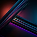 Abstract image featuring intersecting diagonal lines with a metallic sheen. The