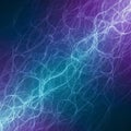Abstract image featuring intertwined luminescent lines in shades of blue Royalty Free Stock Photo