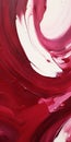 Abstract Maroon Swirl: Ultrafine Detail In Oil Painting