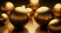 Golden Sphere Abstract Royalty Free Stock Photo
