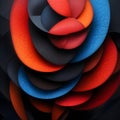 abstract image featuring multiple layers of overlapping, curved shapes Royalty Free Stock Photo