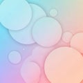 Abstract image featuring overlapping circles in Royalty Free Stock Photo
