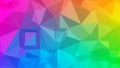 An abstract image featuring a rainbow colored geometric pattern Royalty Free Stock Photo