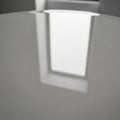 Abstract image featuring a reflective white surface with a blurred reflection of a rectangular Royalty Free Stock Photo