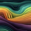 colorful wavy abstract layers design Royalty Free Stock Photo