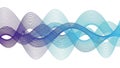 Dynamic appearance resembling undulating sound waves or flowing Royalty Free Stock Photo