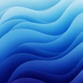 Abstract image featuring a series of overlapping, smooth wave-like patterns in shade Royalty Free Stock Photo