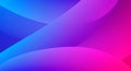 Abstract image featuring smooth, curved shapes in a gradient of vivid blues and magentas. Royalty Free Stock Photo