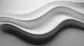 Abstract image featuring smooth, flowing curves in various shades of grey, from light Royalty Free Stock Photo
