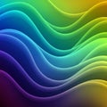 Abstract image featuring smooth, wavy patterns with a gradient color scheme Royalty Free Stock Photo
