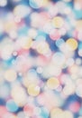 Abstract image featuring a soft-focus bokeh effect with numerous overlapping circles. The circles Royalty Free Stock Photo