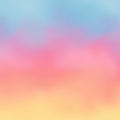 Abstract image featuring a soft gradient blend of blue, pink, and orange hues. The colors Royalty Free Stock Photo