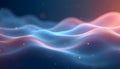 Abstract image featuring undulating waves in soft pastel shades of blue and pink Royalty Free Stock Photo