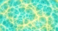 Abstract Bioluminescent Network Pattern with Glowing Yellow Lines on a Teal Background Royalty Free Stock Photo