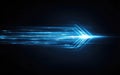 Abstract Blue Light Speed Arrow Royalty Free Stock Photo