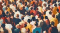 Abstract image of group of people