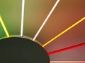 Abstract image of colourful light bulbs Royalty Free Stock Photo