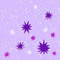 Abstract image with the image of stars, spots, colored background.