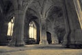 Abstract image of the interior of a medieval abbey