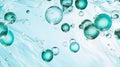 abstract image of lots of bubbles floating in clear turquoise sea water Bubbles in tropical sea Royalty Free Stock Photo