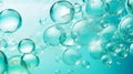 abstract image of lots of bubbles floating in clear turquoise sea water Bubbles in tropical sea