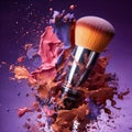 Abstract image of make up brush kit. Royalty Free Stock Photo