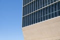 Abstract image of a modern building - modern architecture. Close up shot of the Casa da Musica do Porto Porto Music House. Royalty Free Stock Photo