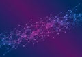 Abstract image with a network of connected nodes and lines, creating a web-like Royalty Free Stock Photo