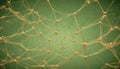 Abstract image of a network of interconnected nodes, resembling a neural network or a web of connections. The nodes are