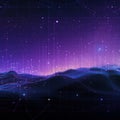 an abstract image of a night sky with stars and lines Royalty Free Stock Photo