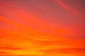 Abstract image of orange dramatic sky for background