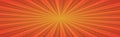 Abstract image, orange rays of the sun on a red background - Vector Royalty Free Stock Photo