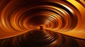 an abstract image of an orange tunnel with a black background Royalty Free Stock Photo